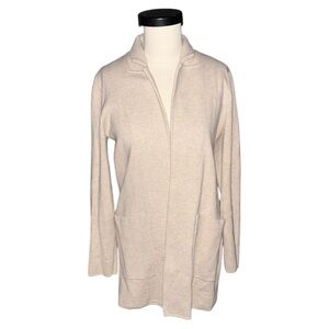 J. Crew Cream Open Front Cardigan